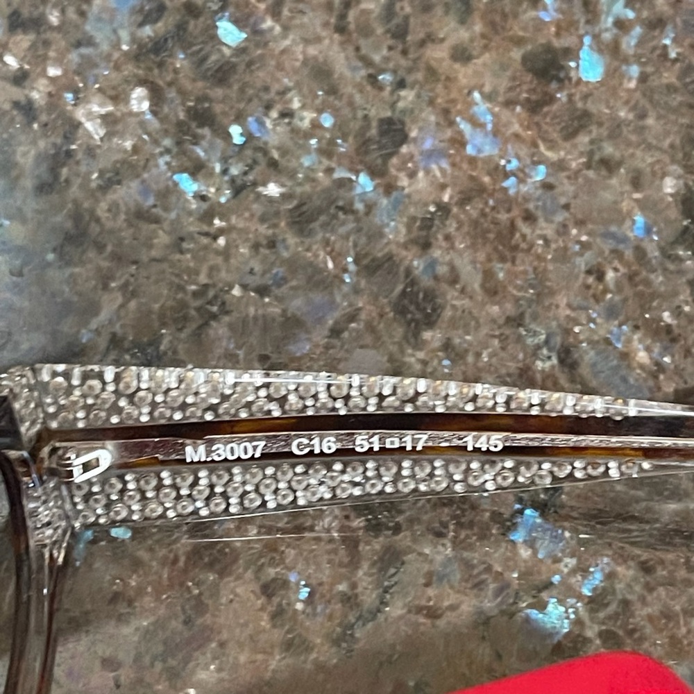 Caviar Brown Tortoise Shell Glasses Frames W/ Swa… - image 5